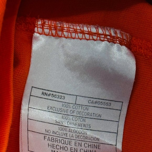 Nike KVNB Nederland Tee Men's T-Shirt Printed Orange - Size XL - Picture 5 of 8